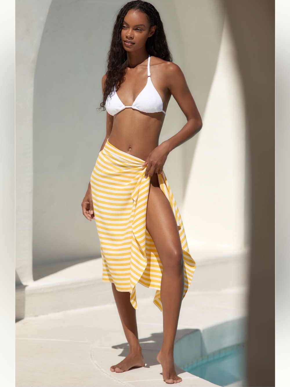 NWT Celandine Printed Gauze Sarong